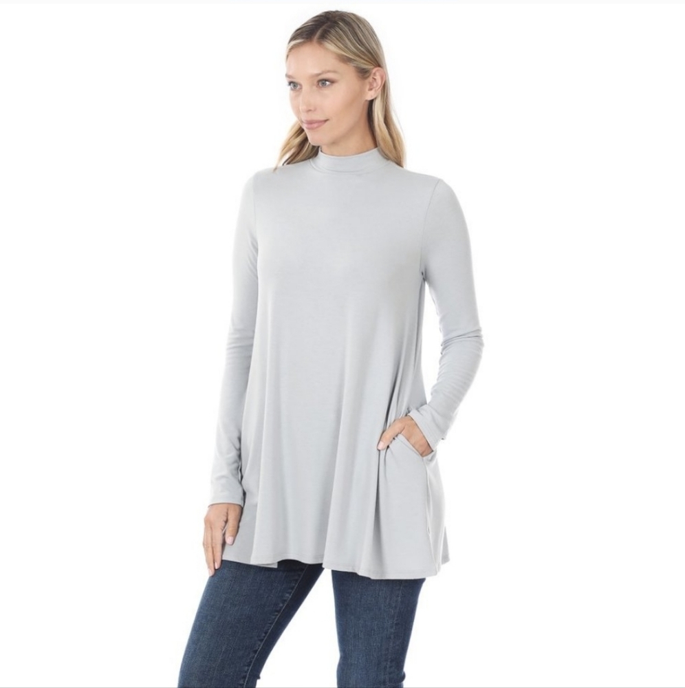 Long sleeve shirt with pockets